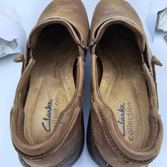 Clarks Collection Roseville Dot Loafers, Dark Tan Combination, Leather, 8M - Picture 10 of 16